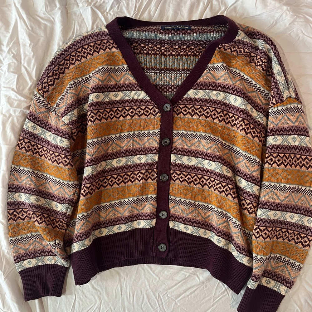 Princess Highway Fair Isle Cardigan AU 16